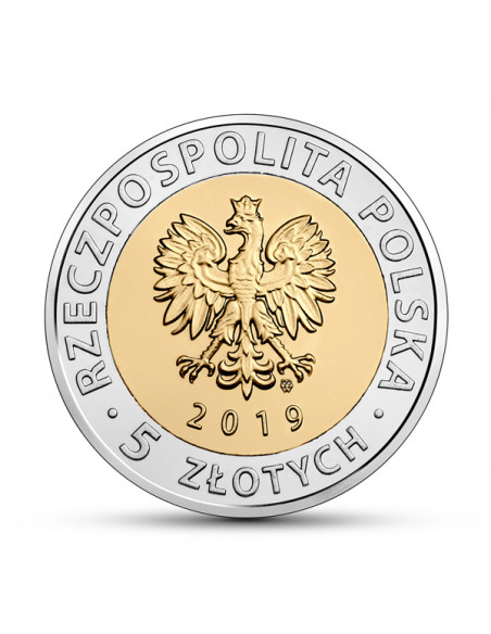 Rewers monety 5 zł 2019 Odkryj Polskę – Kopiec Wyzwolenia