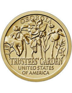 Awers monety USA 1 Dolar 2019 Ogród Powierników Gruzja