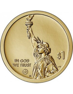 Awers monety USA 1 Dolar 2020 Telefon. Massachusetts 2