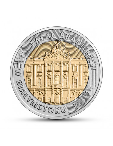 Awers monety 5 zł 2020 Odkryj Polskę – Pałac Branickich w Białymstoku