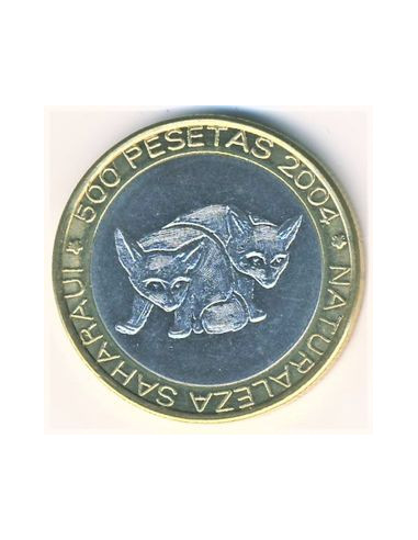 Awers monety Sahara Zachodnia 500 Peset 2004