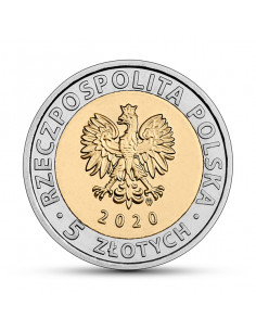 Awers monety 5 zł 2020 Odkryj Polskę – Kościół Mariacki 2