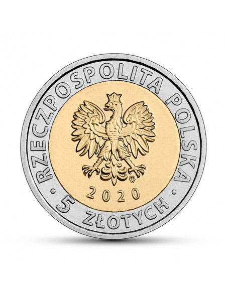 Rewers monety 5 zł 2020 Odkryj Polskę – Kościół Mariacki