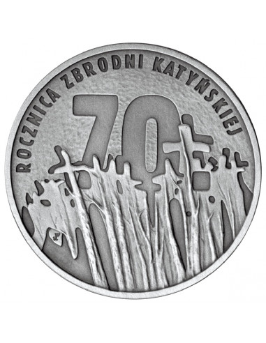 Awers monety 10 zł 2010 70. rocznica zbrodni katyńskiej