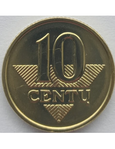 Awers monety Litwa 10 Centów 2010 2
