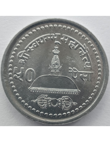 Awers monety Nepal 50 Pajs 1998