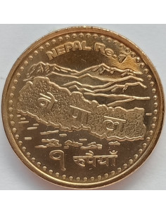 Awers monety Nepal 1 Rupia 2007