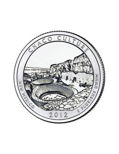 Awers monety USA 25 centów / ćwiartka 2012 Narodowy Park Historyczny Kultury Chaco