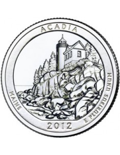 Awers monety USA 25 centów / ćwiartka 2012 Park Narodowy Acadia