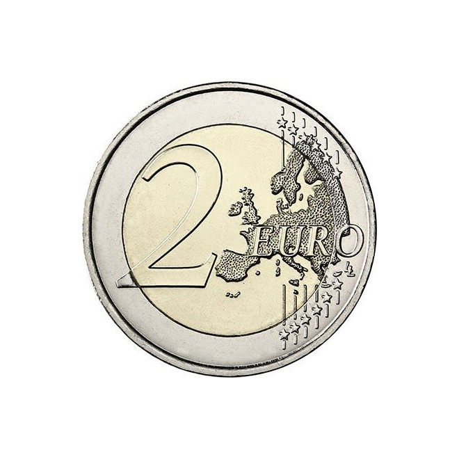 Rewers monety Austria 2 euro 2016 200 lat Austriackiego Banku Narodowego