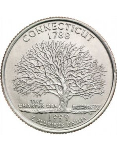Awers monety USA 25 centów / ćwiartka 1999 Connecticut