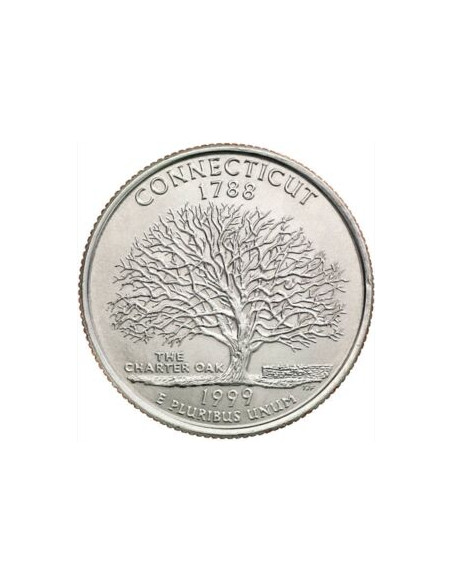 Awers monety USA 25 centów / ćwiartka 1999 Connecticut