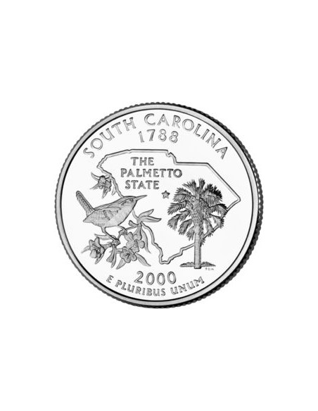 Awers monety USA 25 centów / ćwiartka 2000 Karolina Południowa