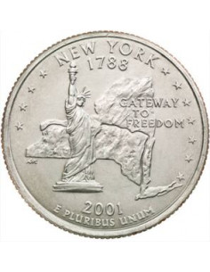 Awers monety USA 25 centów / ćwiartka 2001  Nowy Jork