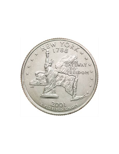 Awers monety USA 25 centów / ćwiartka 2001  Nowy Jork