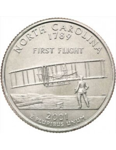 Awers monety USA 25 centów / ćwiartka 2001 Karolina Północna