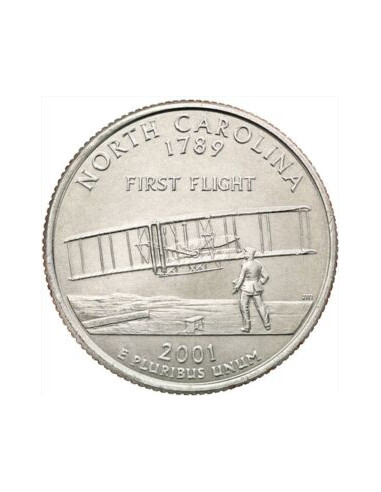 Awers monety USA 25 centów / ćwiartka 2001 Karolina Północna