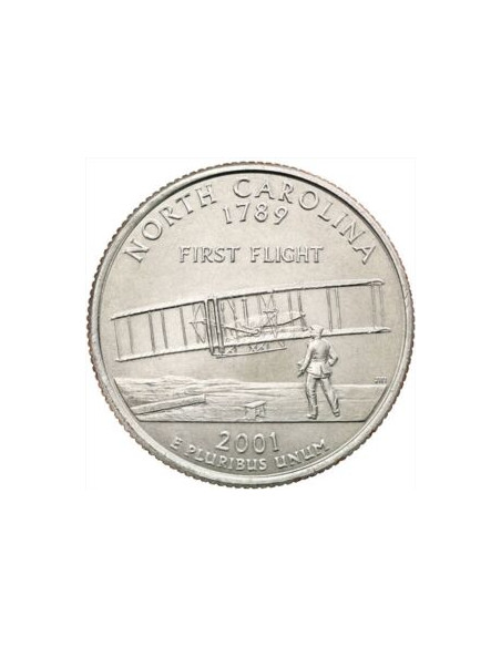 Awers monety USA 25 centów / ćwiartka 2001 Karolina Północna