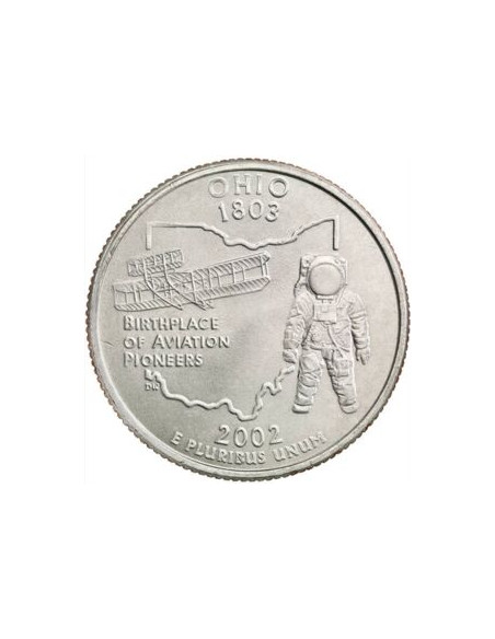 Awers monety USA 25 centów / ćwiartka 2002 Ohio