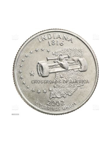 Awers monety USA 25 centów / ćwiartka 2002  Indiana