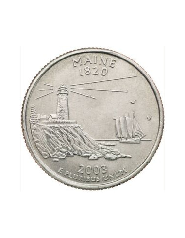 Awers monety USA 25 centów / ćwiartka 2003 Maine
