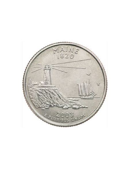 Awers monety USA 25 centów / ćwiartka 2003 Maine