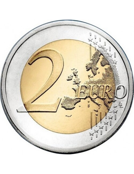 Rewers monety Austria 2 euro 2012 10lecie banknotów i monet euro Austria