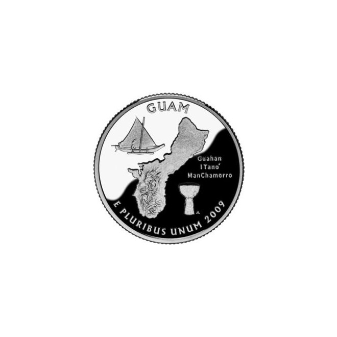 Awers monety USA 25 centów / ćwiartka 2009 Guam