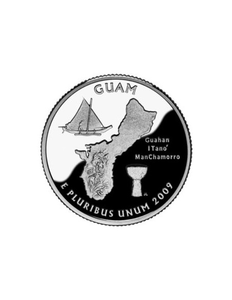 Awers monety USA 25 centów / ćwiartka 2009 Guam