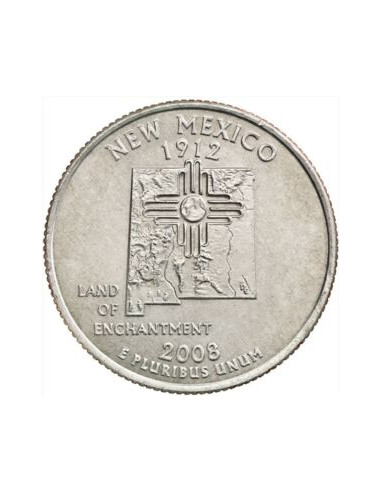 Awers monety USA 25 centów / ćwiartka 2008 Nowy Meksyk