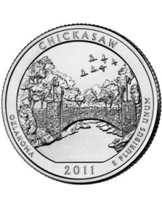 Awers monety USA 25 centów / ćwiartka 2011 Chickasaw Oklahoma