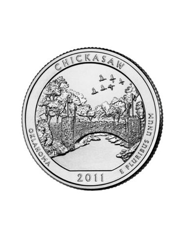 Awers monety USA 25 centów / ćwiartka 2011 Chickasaw Oklahoma