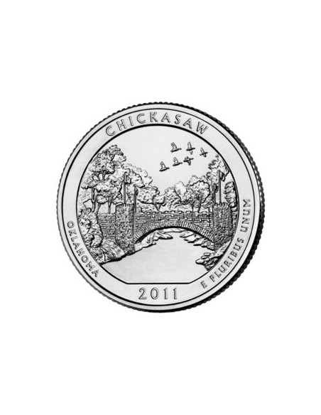 Awers monety USA 25 centów / ćwiartka 2011 Chickasaw Oklahoma
