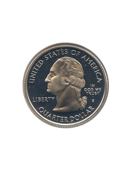 Rewers monety USA 25 centów / ćwiartka 2004 Michigan — stan Wielkich Jezior