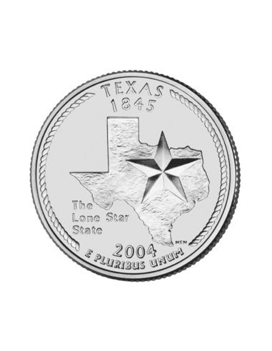 Awers monety USA 25 centów / ćwiartka 2004 Teksas