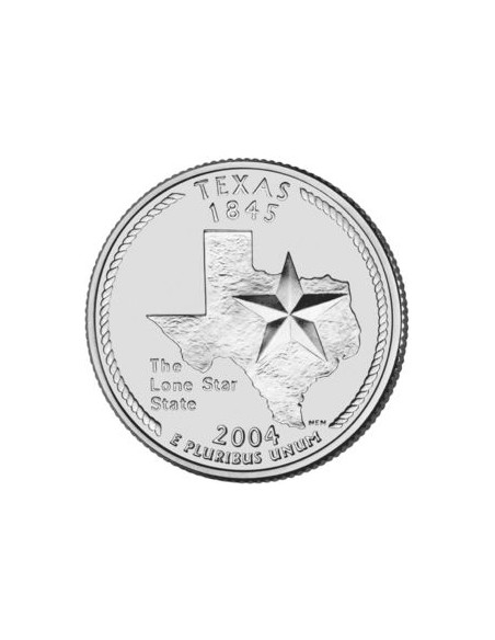 Awers monety USA 25 centów / ćwiartka 2004 Teksas