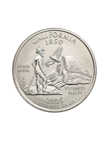 Awers monety USA 25 centów / ćwiartka 2005 Kalifornia