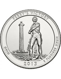 25 centów / ćwiartka 2013 Zwycięstwo Perry'ego i Międzynarodowy pomnik pokoju