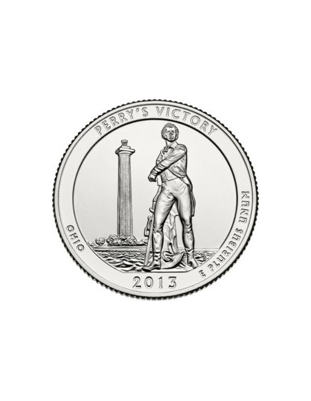 25 centów / ćwiartka 2013 Zwycięstwo Perry'ego i Międzynarodowy pomnik pokoju