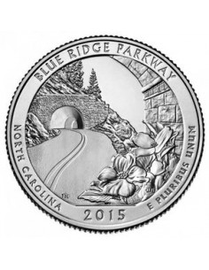 Awers monety 25 centów / ćwiartka 2015 Droga Blue Ridge