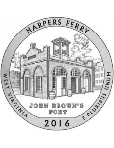 Awers monety 25 centów / ćwiartka 2016 Narodowy Park Historyczny Harpers Ferry