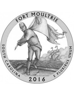 Awers monety 25 centów / ćwiartka 2016 Fort Moultrie