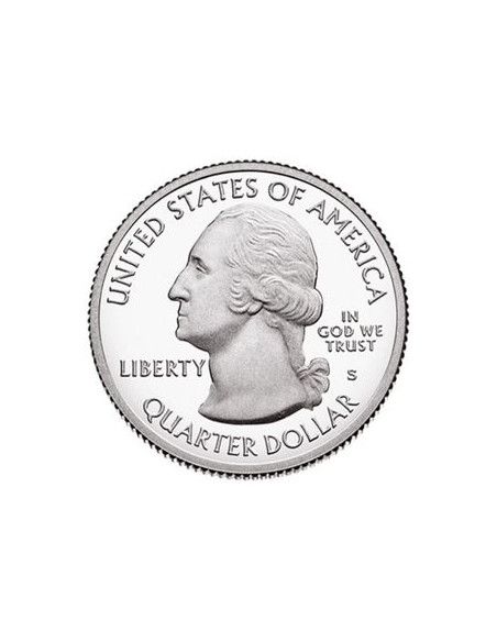 Rewers monety 25 centów / ćwiartka 2017 Effigy Mounds