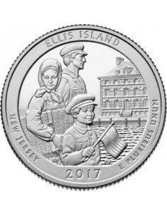 Awers monety 25 centów / ćwiartka 2017 Wyspa Ellis