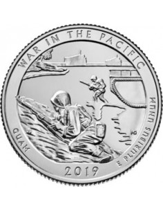 Awers monety 25 centów / ćwiartka 2019 Narodowy Park Historyczny Wojna na Pacyfiku