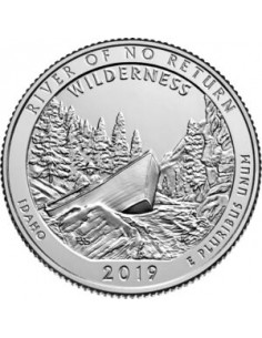 Awers monety 25 centów / ćwiartka 2019 Strefa dzikiej przyrody Frank Church