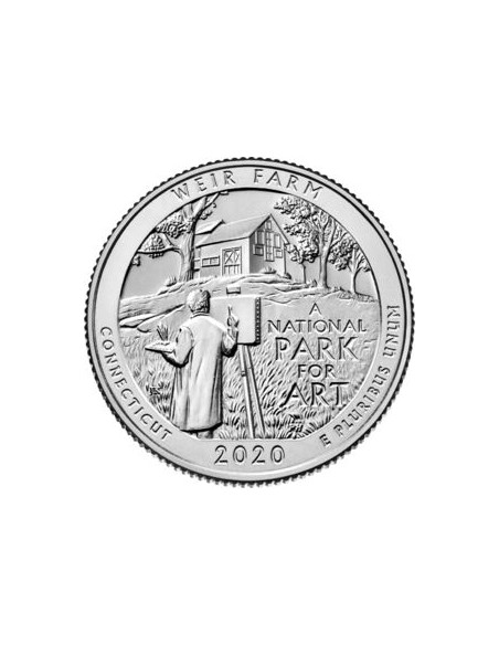 Awers monety 25 centów / ćwiartka 2020 Narodowe miejsce pamięci „Farma Weira”