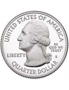 Awers monety 25 centów / ćwiartka 2018 Rocks National Lakeshore Michigan 2