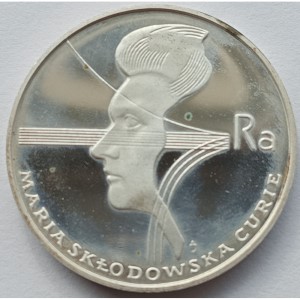 100 Złotych 1974 40. rocznica - Śmierć Marii Skłodowskiej-Curie - Rewers