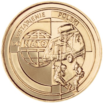 Rewers okolicznościowej monety 2 zł 1999 - Wejście Polski do NATO